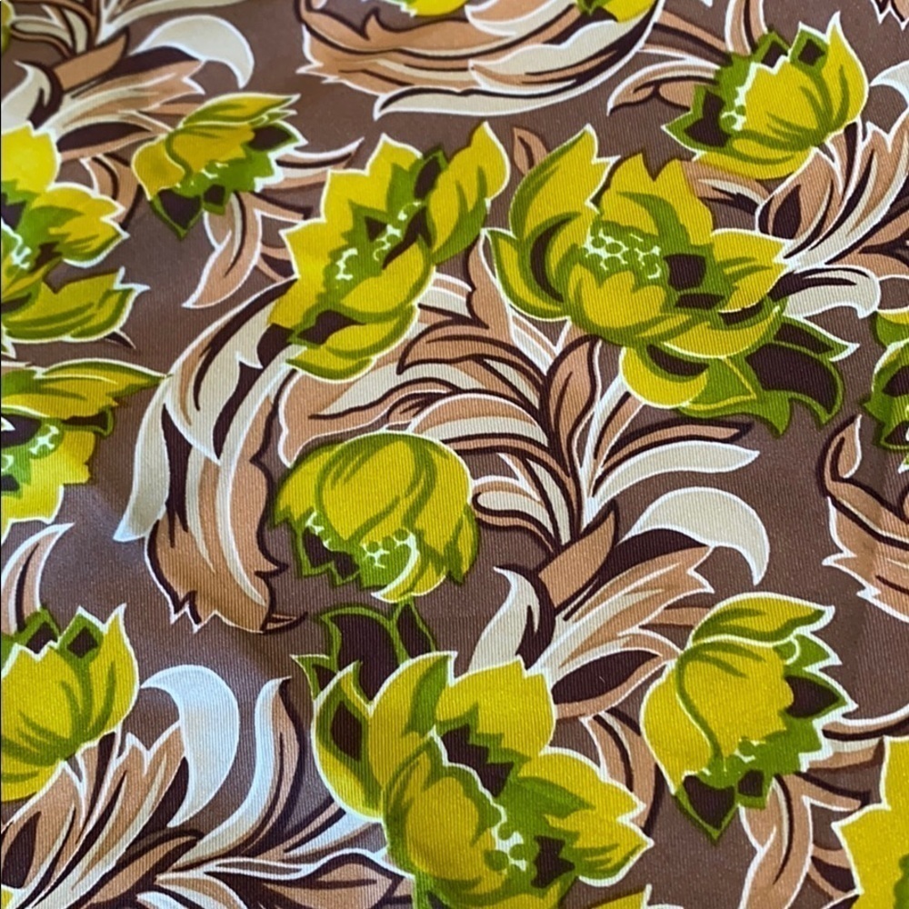 Vintage Echo Brown Floral Scarf